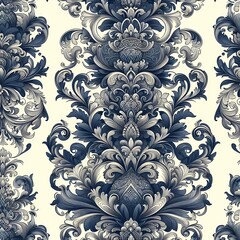 The image shows a seamless floral pattern on a black background. The flowers come in a variety of shapes and colors, including pink, yellow and blue. The flowers are evenly distributed along the black