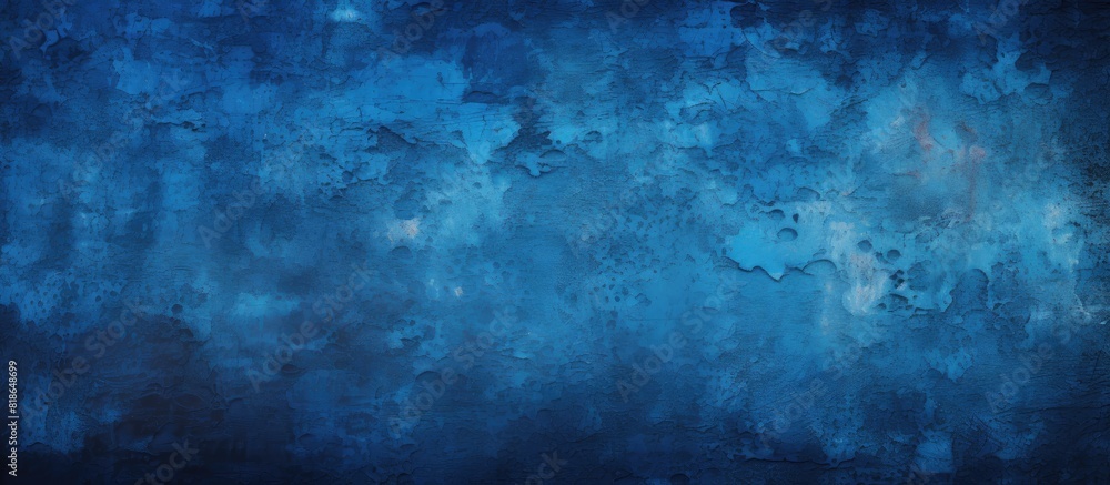Fototapete A beautiful abstract navy blue stucco wall with an old wall pattern texture creating a dark and grungy decorative background The abstract blue color design forms a gradient background Ideal for a cop