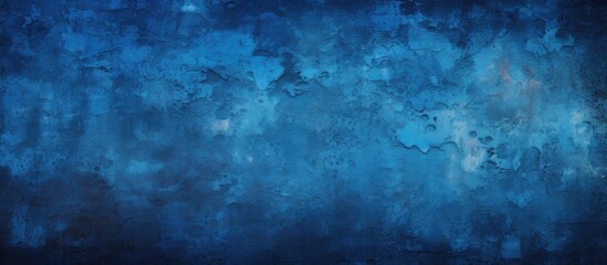 Fototapeta premium A beautiful abstract navy blue stucco wall with an old wall pattern texture creating a dark and grungy decorative background The abstract blue color design forms a gradient background Ideal for a cop