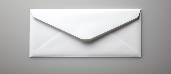 A white paper envelope photographed on a clean background with ample copy space
