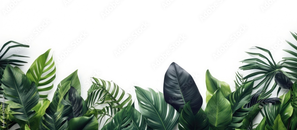 Poster copy space image featuring a minimal exotic concept with a creative border arrangement made of vibra