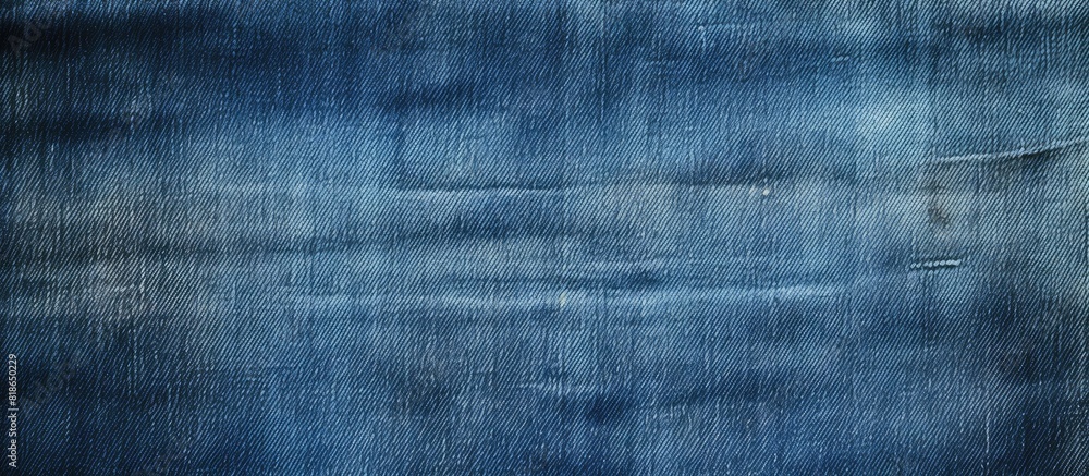 Poster image with a background of blue jeans texture. with copy space image. place for adding text or desig