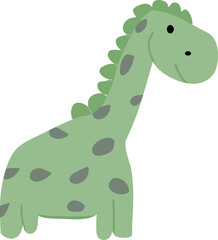 Cute green Dinosaur illustration