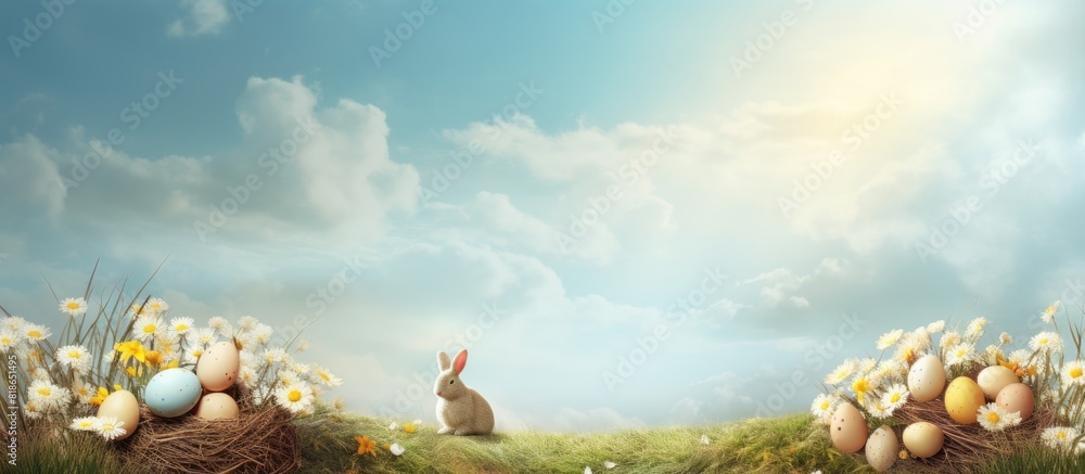 Aufkleber A classic Easter themed backdrop featuring ample space for adding text or images
