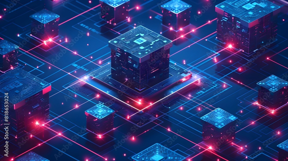 Poster a blockchain network expanding and handling an increasing number of transactions efficiently, addres