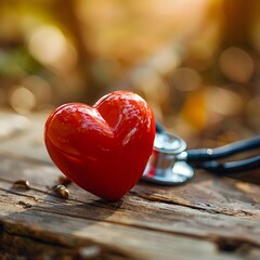 Fototapeta premium Promoting Heart Health: Essential Practices for Preventing Coronary Artery Disease