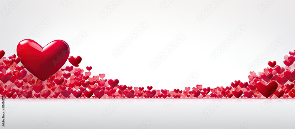 Poster a heart shaped sticker fills the space on letters i and u creating a romantic message i love you the