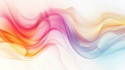 Abstract Colorful Background with Blurred Waves