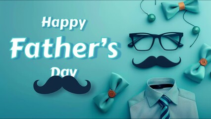 father day animated happy father day gold background father's day greeting lette