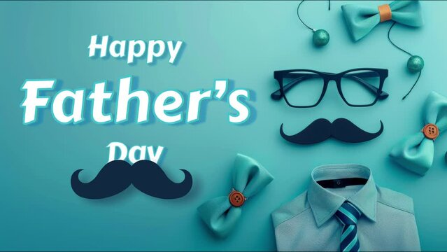 father day animated happy father day gold background father's day greeting lette