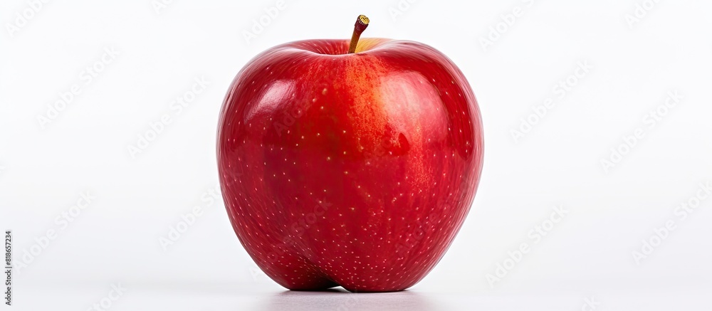 Poster An isolated red apple with a white background ready for copy space image
