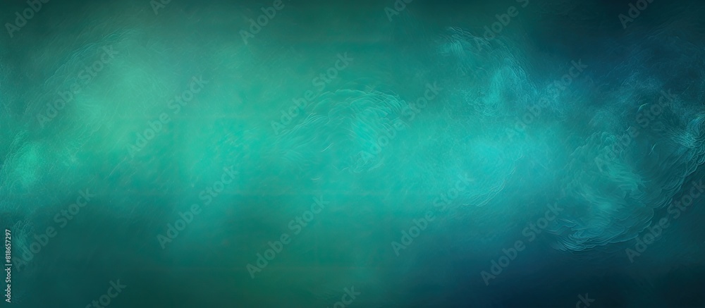 Poster Colorful background with a vibrant blue green texture and a subtle dark vignette The image features a blurred design with ample copy space