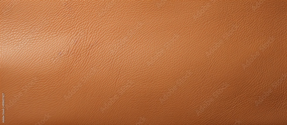 Poster Close up view of a light brown leather surface with an ample copy space image