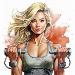 female fitness trainer