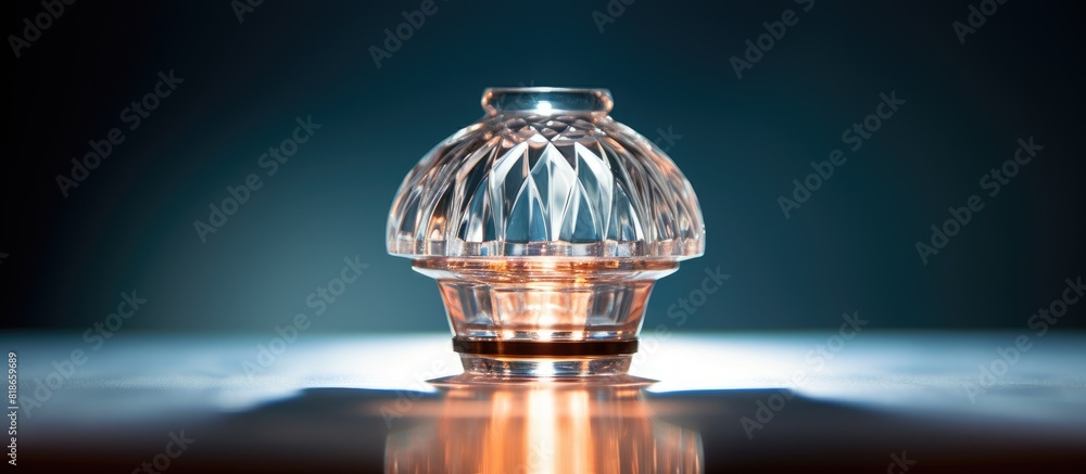 Poster Close up of a crystal sealing lamp with copy space image