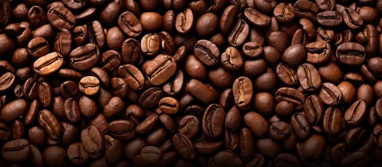 Fototapeta premium copy space image of coffee beans