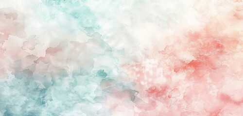 Fototapeta premium Soft pastel watercolor scene.