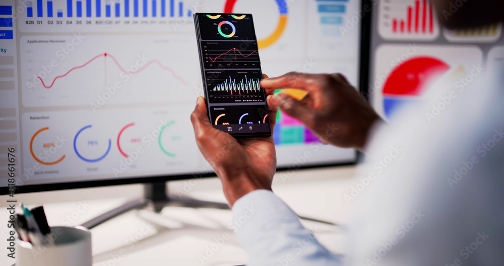 Aufkleber business data analytics dashboard