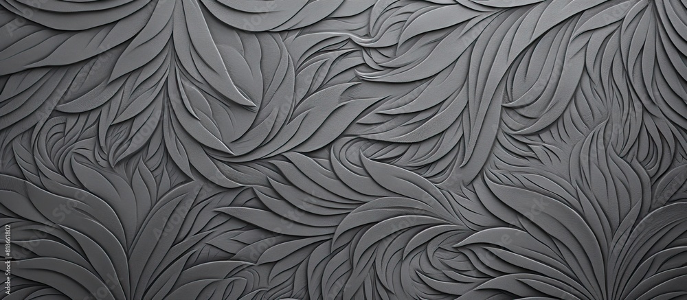 Poster A gray pattern design on a textured background creates an appealing copy space image