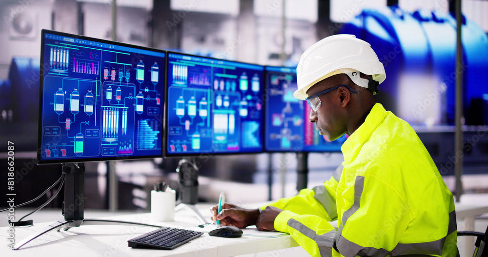 Poster Engineer Operator Using Scada System