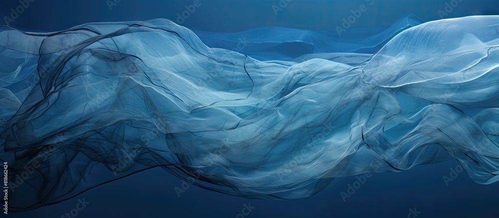 Aufkleber a copy space image of fabric with a background resembling a waving fishing net