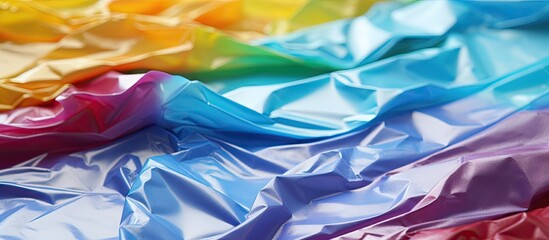 Message ready torn colored wrapping paper with copy space image available for personalized notes