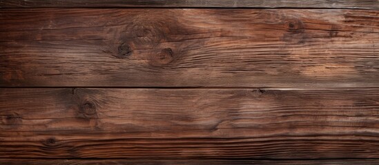 Obraz premium An aged wooden plank board serves as a textured surface for a backdrop. with copy space image. Place for adding text or design