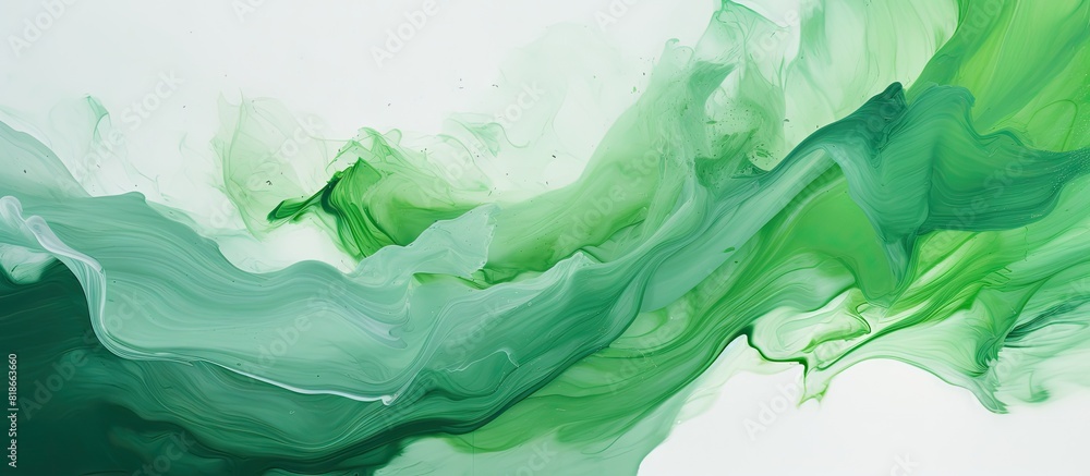 Aufkleber a blend of white and green paint creating an image with areas of both colors the white and green pig