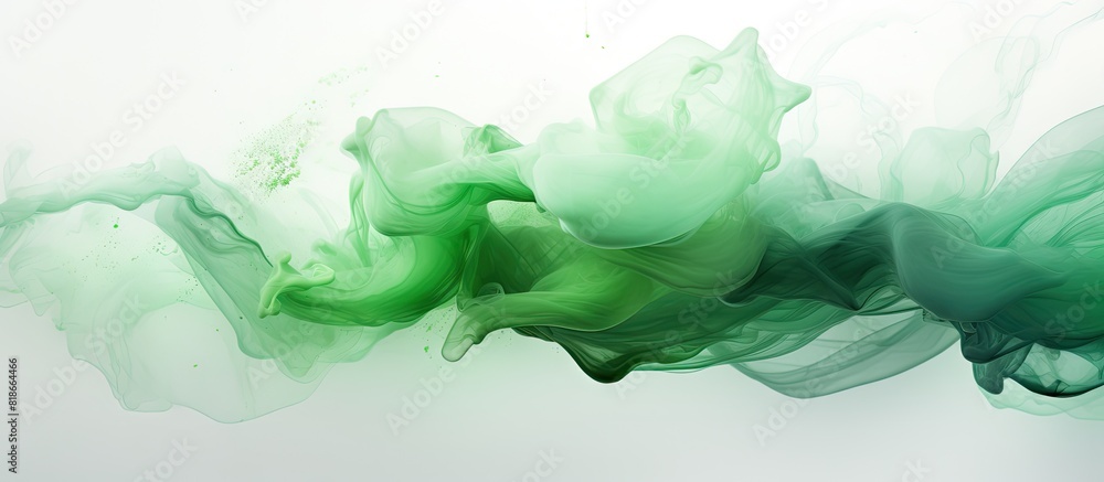 Aufkleber a blend of white and green paint creating an image with areas of both colors the white and green pig