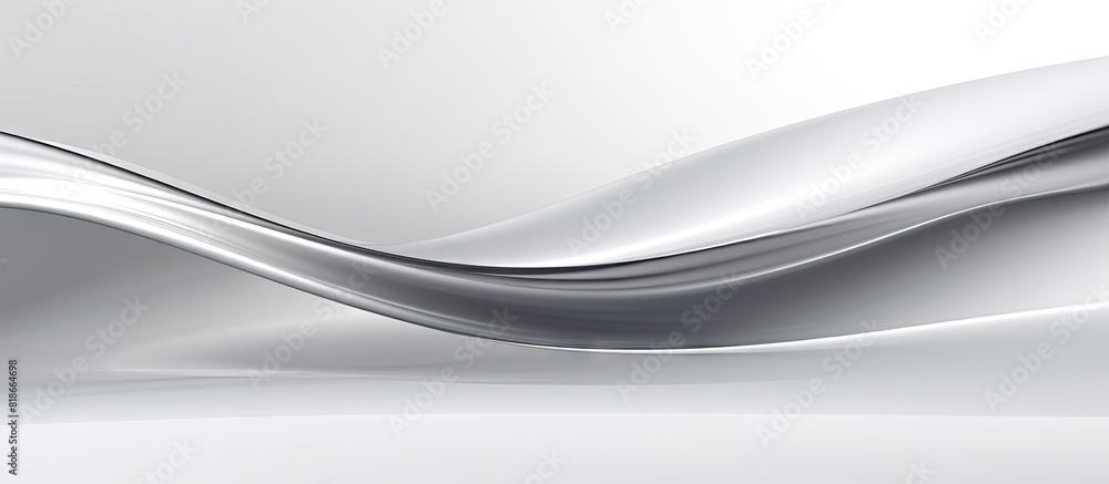 Poster the image features a sleek silver background with an empty space for content placement. with copy sp