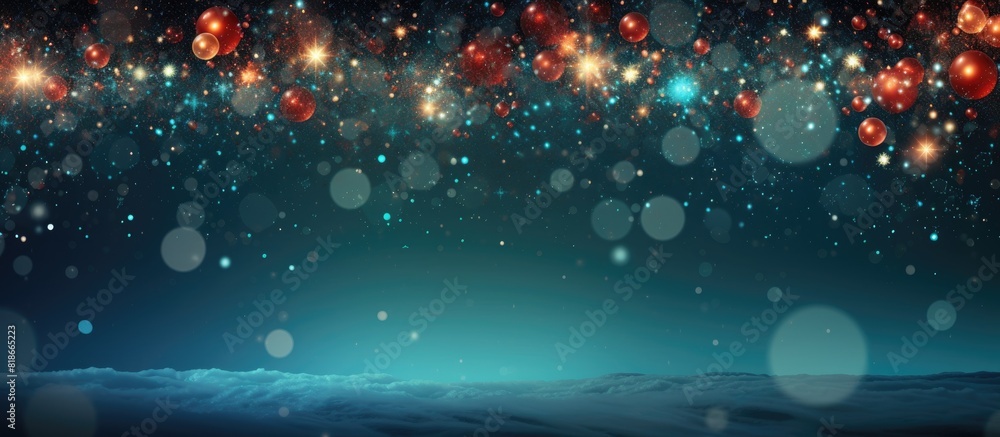 Poster a festive background with a christmas holiday theme providing ample room for copy space image