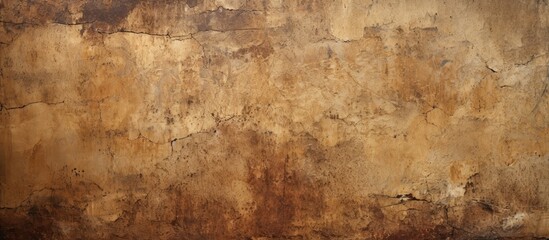 An ancient weathered brown wall with a textured surface provides an intriguing copy space image