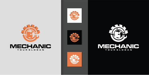 collection of car and truck service logo templates, logos suitable for automotive industry businesses