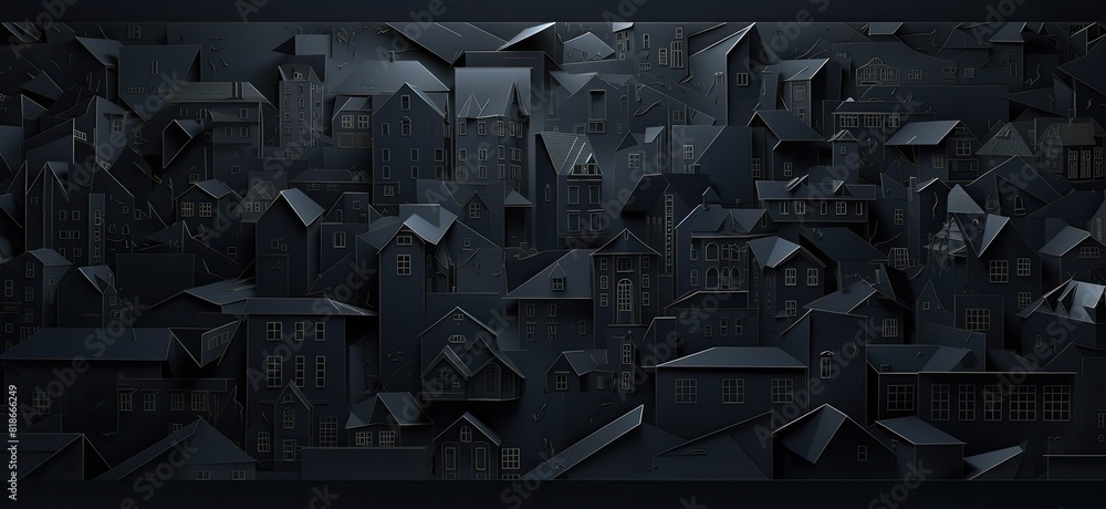 Poster abstract architecture: a blueprint in motion