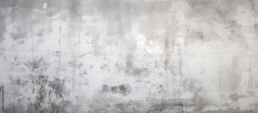 Poster the concrete wall with its detailed grunge texture in white and gray stains provides a perfect backg