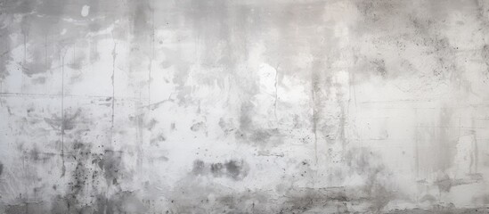 Obraz premium The concrete wall with its detailed grunge texture in white and gray stains provides a perfect background for copy space images