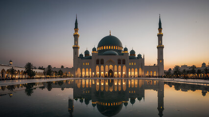 Naklejka premium AI image generated mosque