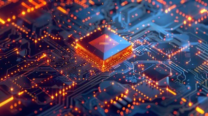 AI crypto trade artificial technology business background robot bot digital concept stock. Semiconductor crypto intelligence ai computer trade chip money finance 3D data analysis cyber currency market