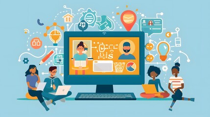 the blended learning approach, merging traditional face-to-face instruction with online learning activities to create dynamic, flexible, and engaging learning environments that cater to diverse studen