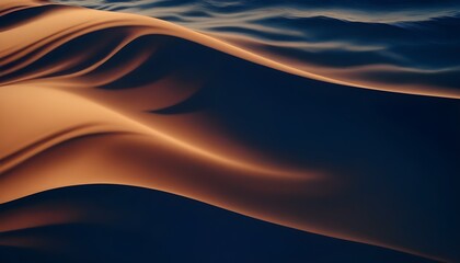 Abstract background with dark blue and brown waves