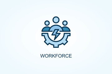 Workforce vector  or logo sign symbol illustration