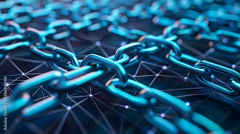Poster multiple synchronized ledgers across different locations, showcasing the distributed nature of block