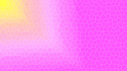 Colorful gradient mosaic texture with pink and yellow hues