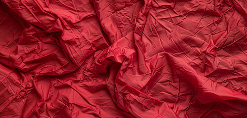 Obraz premium Scarlet red fabric stretch widescreen.
