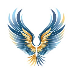 Obraz premium Abstract logo eagle wings