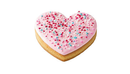 Sweet Confession: Heart-Shaped Love Cookies, Sweet Taste, Romantic Confession on transparent background PNG file