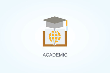 Academic Vector  Or Logo Sign Symbol Illustration
