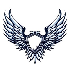 Fototapeta premium Abstract logo eagle wings