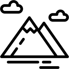 mountain, water, snow, cold Icon