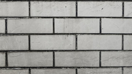 White brick wall texture for background. 